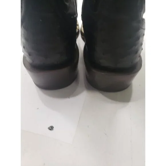 Ariat Black Full Quill Ostrich Leather Cowboy Boots Size 9.5D Style 10029612